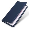 Etui ochronne z klapką Dux Ducis Skin Pro skórzane do Samsung Galaxy S22 Granatowe