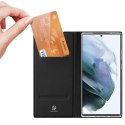 Etui ochronne z klapką Dux Ducis Skin Pro skórzane do Samsung Galaxy S22 Ultra Czarne