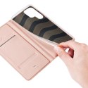 Etui ochronne z klapką Dux Ducis Skin Pro skórzane do Samsung Galaxy S22 Ultra Różowe
