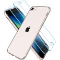 Etui + 2x Szkło do Apple iPhone 7/8/SE 2020/2022 Spigen Crystal Pack Crystal Clear