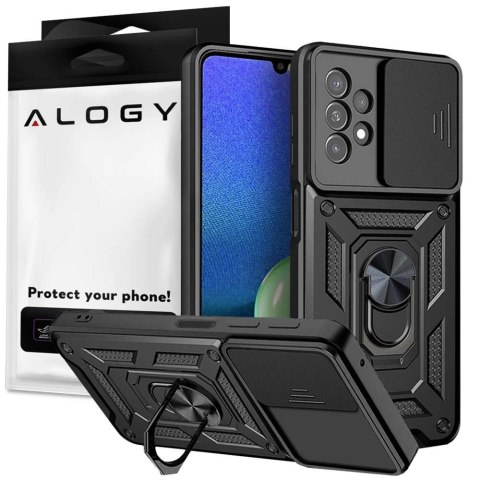 Etui Alogy Camshield Stand Ring z osłonką na aparat do Samsung Galaxy A23 5G