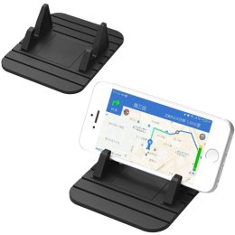 Uchwyt samochodowy antypoślizgowy Silikon do telefonu GPS na deskę kokpit Czarny