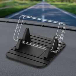 Uchwyt samochodowy antypoślizgowy Silikon do telefonu GPS na deskę kokpit Czarny