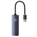 Adapter karta sieciowa LAN Baseus Erhernet przejściówka USB-A do RJ45 1000Mbps