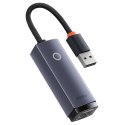 Adapter karta sieciowa LAN Baseus Erhernet przejściówka USB-A do RJ45 1000Mbps