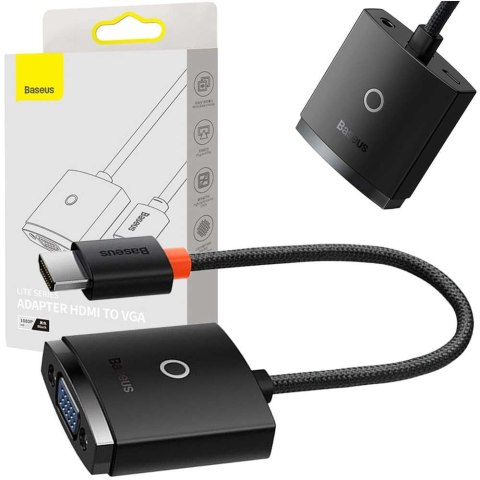 Adapter przejściówka Baseus Lite Series HDMI do VGA Audio jack konwerter