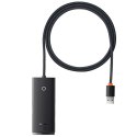 HUB Adapter Baseus Lite Series przejściówka rozdzielacz USB-A do 4x USB-A 100cm