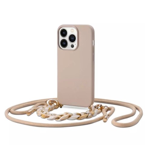 Etui Icon Chain do Apple iPhone 14 Pro Beige