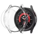 Etui Spigen Thin Fit ze szkłem hartowanym do Samsung Galaxy Watch 5 Pro (45mm) Crystal Clear