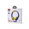 Casque supra-auriculaire Joyroom mini-jack 3,5 mm pour enfants enfants bleu (JR-HC1 bleu)