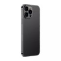 Coque en verre dépoli Baseus pour coque rigide iphone 13 pro avec cadre en gel noir (arws001001)