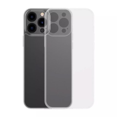 Housse en verre dépoli Baseus pour iphone 13 pro max couverture rigide avec cadre en gel transparent (arws000802)