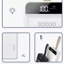 Dudao powerbank 30000 mAh 3x USB avec lampe LED blanc (K8s + blanc)