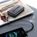 Joyroom Linglong powerbank 10000mAh 20W Power Delivery Quick Charge USB / USB Type C / câble USB Type C intégré noir (JR-L001 no