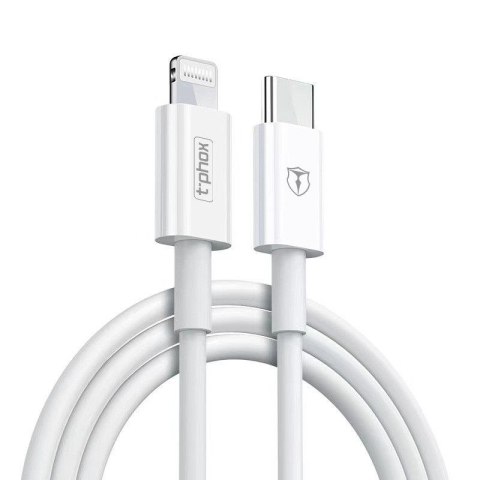 KABEL T-PHOX GLARY LITE SERIES 18W 1M USB-C/LIGHTNING WHITE