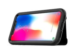 Etui skórzane portfel na magnes Apple iPhone XS Max czarne