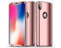 Etui voero 360 Apple iPhone X Xs błyszczące różowe+ Szkło