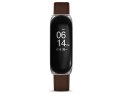 Pasek Alogy skóra leather band do Xiaomi Mi Band 5 Global Brązowy