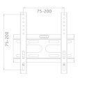 UCHWYT DO TV LED/LCD 14"-43" 25KG CV-20 brak regulacji OEM