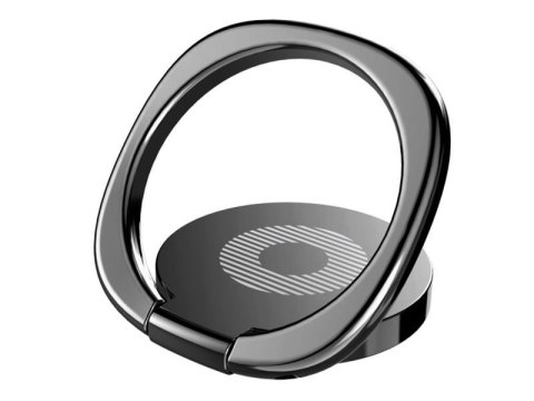 Baseus ring uchwyt na telefon metalowy Desktop Bracket czarny