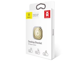 Baseus ring uchwyt na telefon metalowy Desktop Bracket złoty
