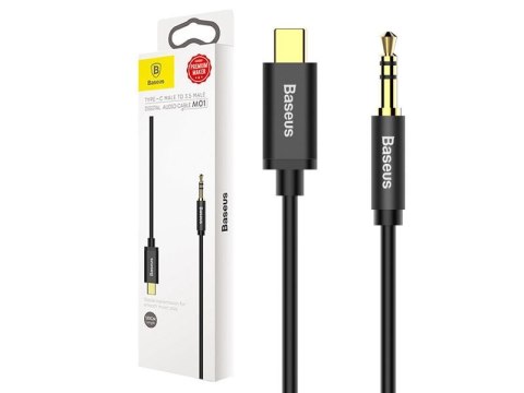 Kabel Baseus usb-c Typ C Jack 3.5 Audio 120 cm M01 czarny