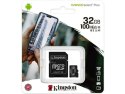 Kingston karta pamięci microSD HC 32GB class 10 + adapter SD