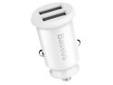 Baseus Grain ładowarka samochodowa 2x USB 5V 3.1A white