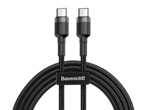 Baseus Kabel Cafule 2x USB-C QC 3A 1m PD black