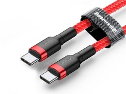 Baseus Kabel Cafule 2x USB-C QC 3A 1m PD red