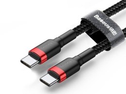 Baseus Kabel Cafule 2x USB-C QC 3A 2m PD red black