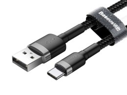 Baseus Kabel Cafule USB-C 3A 50cm grey black