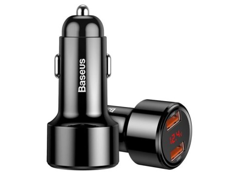 Baseus ładowarka samochodowa 2x USB Quick Charge QC 3.0 45W 6A Black