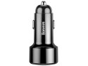 Baseus ładowarka samochodowa USB PPS QC Quick Charge Type-C 45W 6A Black