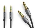 Kabel Rock Audio 2x Mini Jack 3.5mm Gold AUX 1m Tarnish