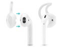 Nakładki silikonowe Earhooks do Apple AirPods białe