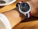 Pasek Welling nylon do Samsung Gear S3 /watch 46mm czerwono biało granatowy (22mm)