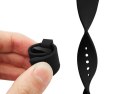 Pasek sportowy soft guma do Samsung Gear Fit 2/ 2 Pro czarny
