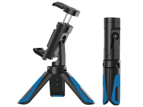 Apexel APL-JJ08 Stojak mini Tripod statyw 360 uchwyt do telefonu Blue