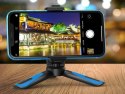 Apexel APL-JJ08 Stojak mini Tripod statyw 360 uchwyt do telefonu Blue