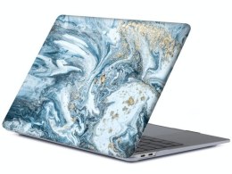 Etui Alogy Hard Case Marble do MacBook Air 13 2019 Marmur niebieski 019