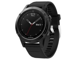 Gumowy pasek Alogy karbon do Garmin Fenix 5/5 Plus/6/6 pro czarny