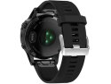 Gumowy pasek Alogy karbon do Garmin Fenix 5/5 Plus/6/6 pro czarny