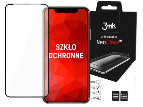 Szkło 3mk NeoGlass 8H do iPhone 11 Pro Max / XS Max niepękające Black