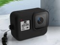 Etui silikonowe Alogy ochronne do GoPro Hero 8 z paskiem czarne