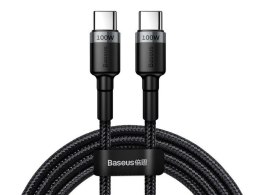 Kabel 2m Baseus Cafule USB-C Quick Charge 3.0 PD 2.0 100W 5A Szary