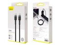 Kabel 2m Baseus Cafule USB-C Quick Charge 3.0 PD 2.0 100W 5A Szary