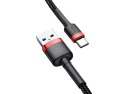 Kabel 3m Baseus Cafule USB-C Type C 2A Czarno-czerwony