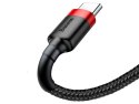 Kabel 3m Baseus Cafule USB-C Type C 2A Czarno-czerwony