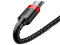 Kabel 3m Baseus Cafule wytrzymały przewód nylon micro USB 2A Czerwony